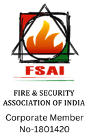 FSAI (Fire & Security Association of India) logo with our Corporate member no 1801420